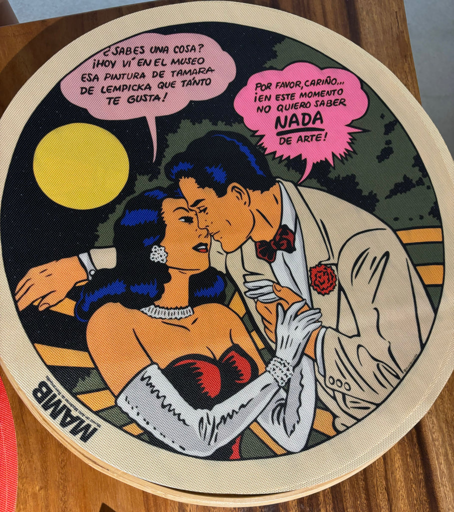 Individual con la Obra "No quiero saber nada de arte" del Maestro Alvaro Barrios